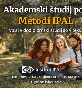 Prvi vpis na diplomski študij in usposabljanje po Metodi IPAL